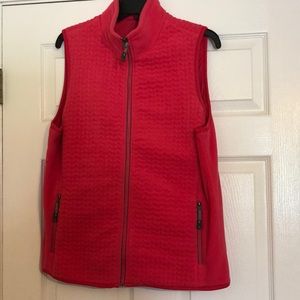 Hot pink sleeveless vest